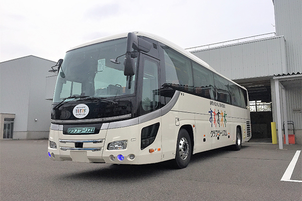 北日本観光バスのクラブツーリズム専用車両に当社の内装材をご採用いただきました